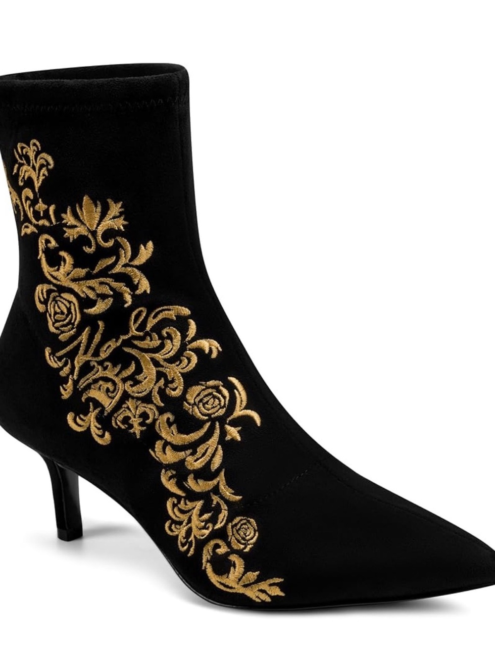 KARL LAGERFELD Women's Rupali Rococo Heeled Dress Bootie Size 6.5